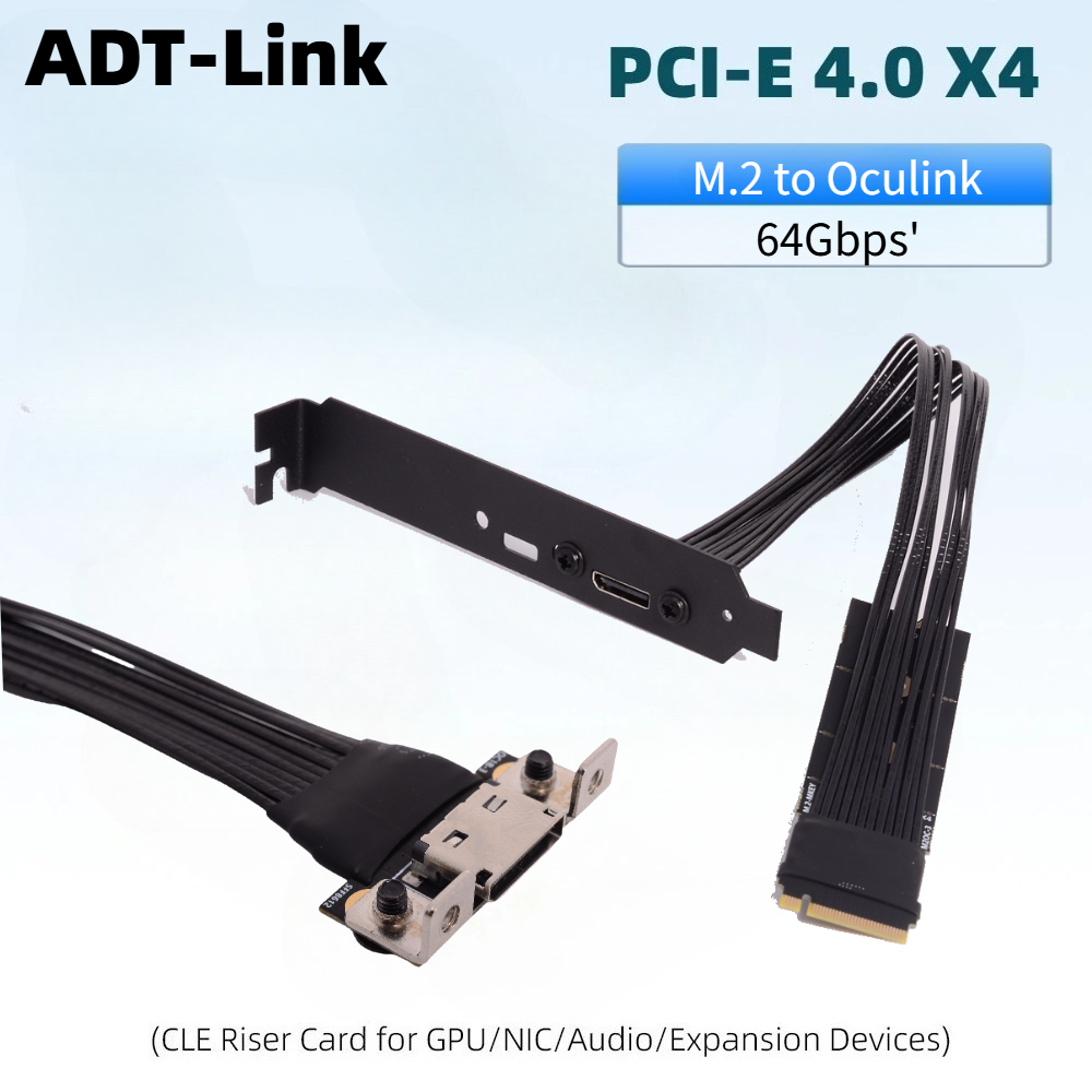 Oculink Egpu Mini Pc - Câble d'extension adaptateur PCIE 4.0 X4