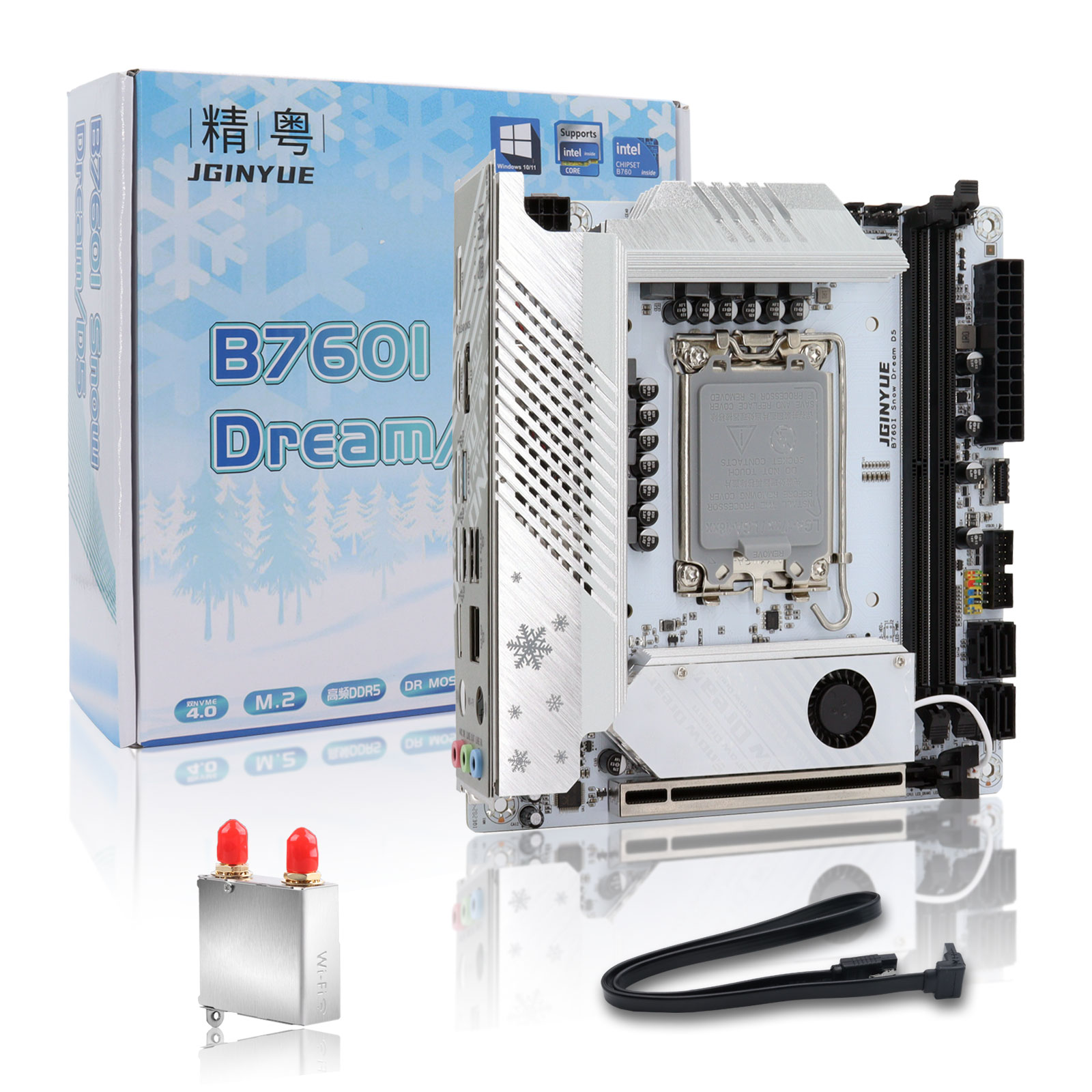 JGINYUE B760 Carte Mère Mini I - Lga1700 Itx Motherboard Ddr5 avis et prix