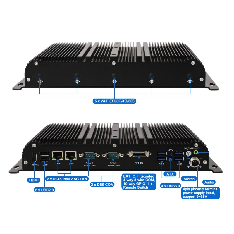 Ordinateur industriel robuste  - Fanless Industrial Pc Rs485 Core I7 avis et prix