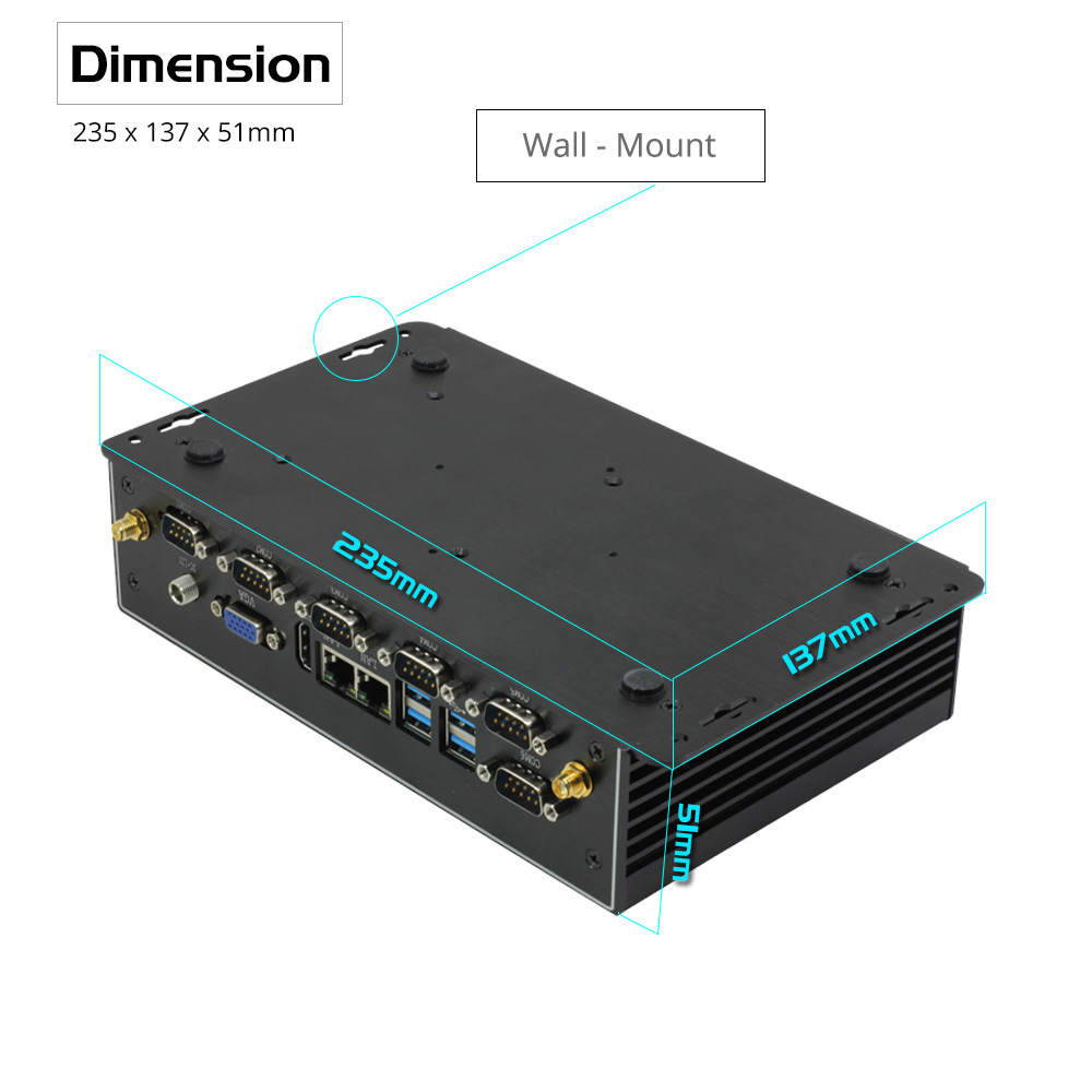 Mini PC industriel sans ventil - Fanless Industrial Pc Rs485 Core I7 avis et prix
